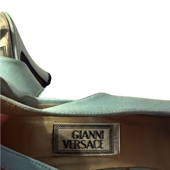 Versace Baby Blue Crystal Shoes - Picture 7 of 7